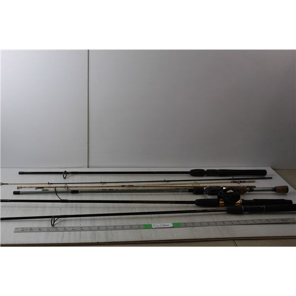 (4) Fishing Rods- As Is