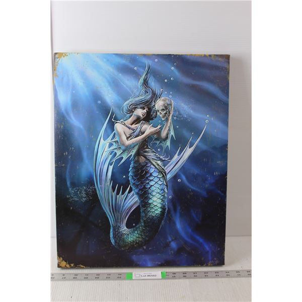 Mermaid Canvas Print 19.5" Tall x 15.75" Wide