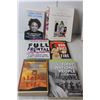 Image 4 : (16) Books- Highway of Tears, Our Voice of Fire, Stolen Sisters, Misc. & Plastic Storage Basket