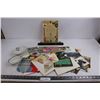 Image 1 : Vintage Lot (Greeting & Postcards, Trinket Dishes, Historical Map of England & Wales)