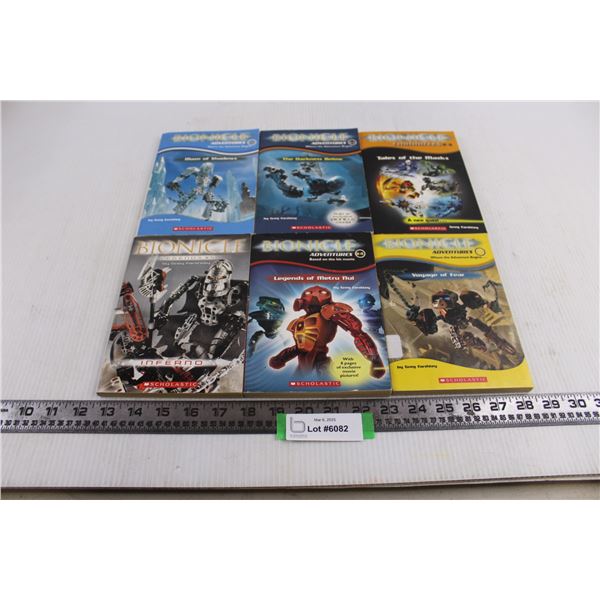 (6) Soft Cover Bionicle Books