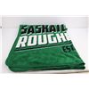 Image 2 : (2) Blankets (Saskatchewan Roughriders 56" x 40" & Multi-Color 60" x 52")
