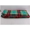 Image 3 : (2) Blankets (Saskatchewan Roughriders 56" x 40" & Multi-Color 60" x 52")
