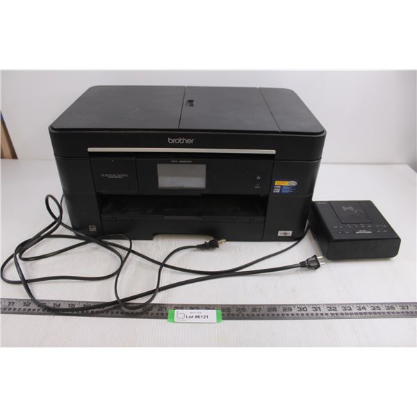 Brother Printer Model MFC-J5620DW - Powers On 19" x 13.5" x 9.5", Onn Radio/Alarm Clock - Powers On 