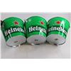 Image 2 : (3) Metal Heineken Ice Buckets 7.25" Tall x 9.5" Dia