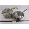 Image 1 : (2) Cooking Pans (KitchenAid 10" Dia with Lid & Schneider's Popcorn Popper 9.5" Dia)