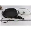Image 1 : Electric Skillet with Clear Lid and Cord - Powers On - 12" x 12"