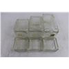 Image 2 : Set of 3 Glass Kitchen Canisters - 9", 7.5", 6" Heights