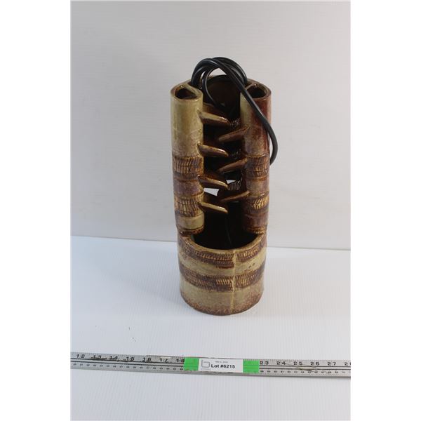 Decorative Ceramic Water Fountain - 14'' x 5 1/2'' - Tested