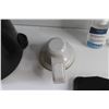 Image 7 : Magic Back Support, (3) Pairs of Work Gloves, Sanitizing Gels, Suction Cup Hook and Coffee Pot