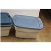 Image 3 : *(2) Plastic Totes with Lids - 24'' x 18'' x 12'' - Cannot Be Shipped