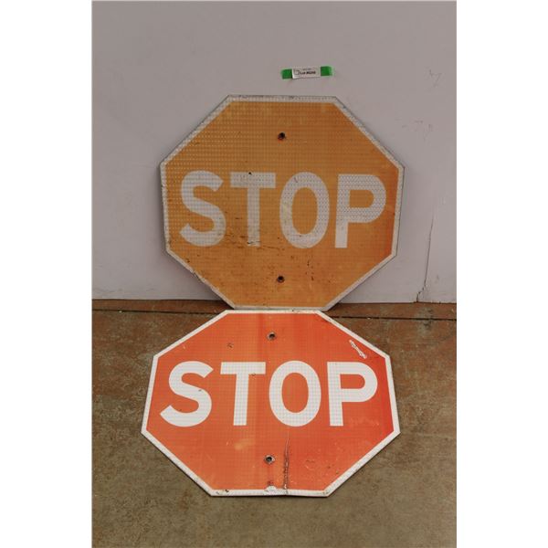 (2) STOP Road Signs 24'' x 24''