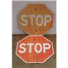 Image 2 : (2) STOP Road Signs 24'' x 24''
