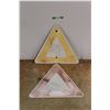 Image 1 : (2) Yield Road Signs 24'' x 27''