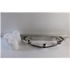 Image 7 : Hampton Chrome Flat Opal Glass Vanity Wall Light - NIB - 24'' 4 1/2''