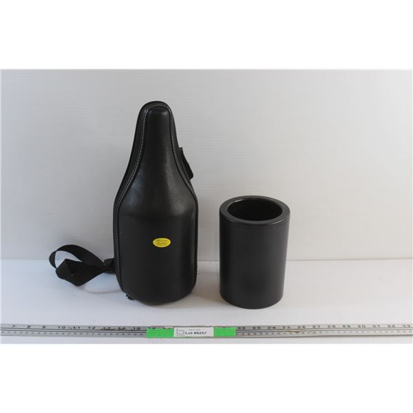 Wine Bottle Cooler and Wine Bottle Leather Case