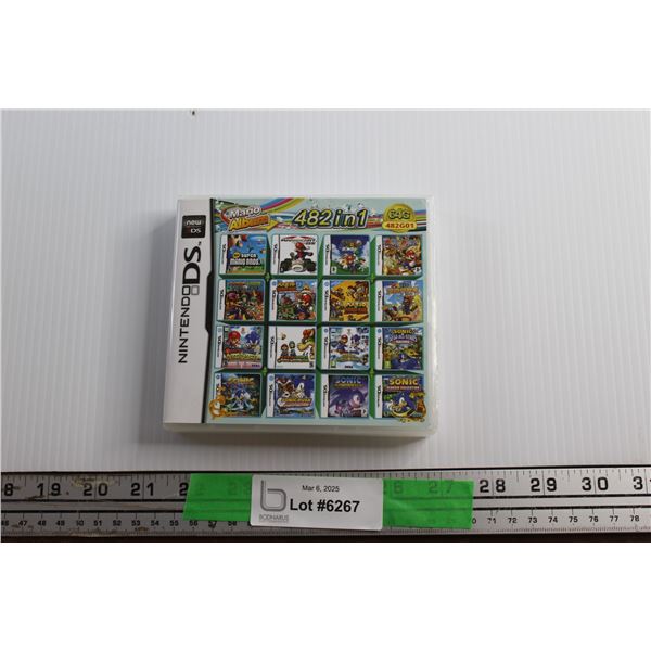 Nintendo 3DS 482 in 1 Multi Mario Games Cartridge - As Is