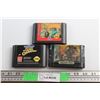 Image 1 : (3) Sega Genesis Game Cartridges - Champions and Mick & Mack Global Gladiators