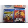 Image 5 : Sony Playstation 1 & 4 (PS1 & PS4) Games - Borderlands 3, Red Dead Redemption II & Oddworld and Ramb