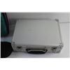 Image 3 : Jewelry Briefcase 10'' x 8'' x 3 1/2'' and (3) Assorted Bags