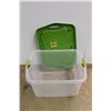 Image 4 : *Sterilite Plastic Tote with Lid 24'' x 18'' x 13''