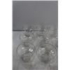 Image 2 : (8) Clear Glass Decorative Bowls- All 4.5'' Tall