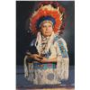 Image 3 : Indigenous Like Picture w/ Wooden Frame- 23'' x 26''