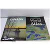 Image 3 : (3) Non Fictional Books, Canada The Scenic Land, Canadian Oxford World Atlas, Misc