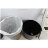 Image 3 : *(2) Small Round Metal Garbage Cans, Small Metal 2 ft Step Ladder