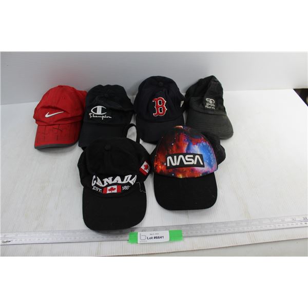 (6) Ball Caps- Nike, Champion, Misc