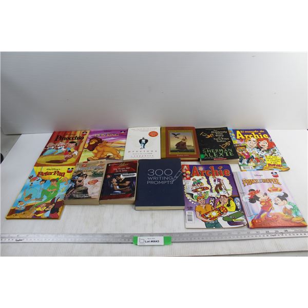 (12) Various Books, The Lion King, Archie, The Keeper, Misc
