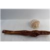 Image 2 : Wooden Decoration Wall Decor- 24'' Long, Large Conch Shell