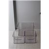 Image 3 : (3) Plastic Storage Containers, Over the Door Hanger, Marble Cutting Board