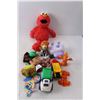 Image 2 : (2) Elmo Figurines- Needs Batteries, Barbie, Toy Vehicles, Misc.