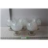 Image 1 : (5) Glass Centrepieces 7" Tall