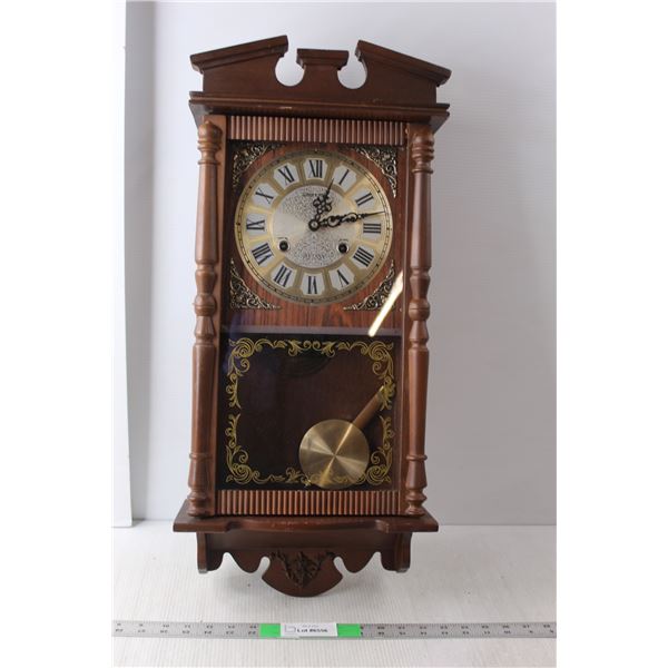 Golden Time Grandmother Clock-As Is 27" Tall