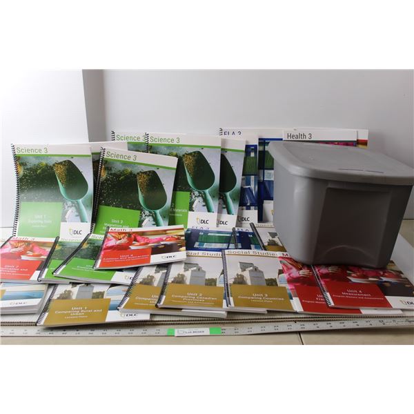 SunWest DLC Grade 3 Online Learning Books- Social Studies, Health, Math, ELA, Science with Plastic T