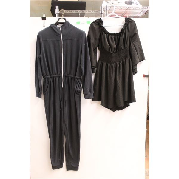 Women's Clothing Lot- Romwe Dress Shirt, Lily Morgan One Piece-XL