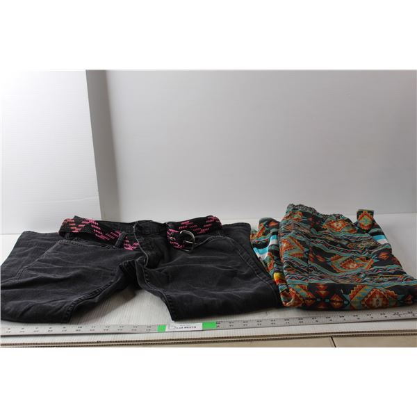 Vans Jeans with Belt- 32x30 & Ribbon Skirt