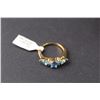Image 3 : ^14K Gold Plated Blue Topaz Ring-7 & Earrings Cannot Authenticate
