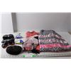Image 1 : (4) Pairs of Sunglasses, Ribbon Skirt- Approx. XL, Mary Kay Scarf, Misc.