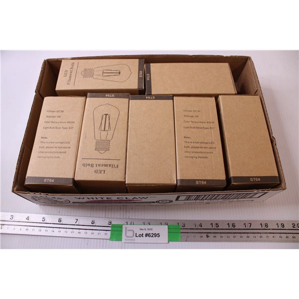 LED Filament Bulbs (x7) 3W Part # ST64