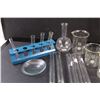 Image 4 : Lab Equipment. Various Test Tubes, Beakers,stands etc.