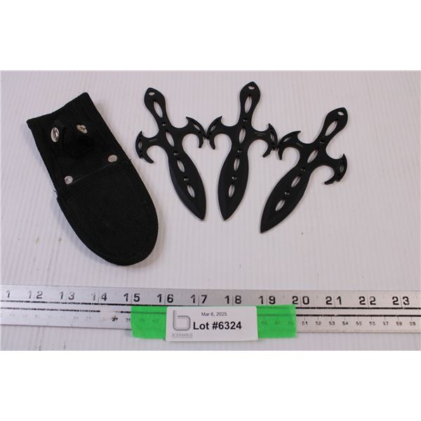 Three Decorative Knives (Made in China) with Sheath