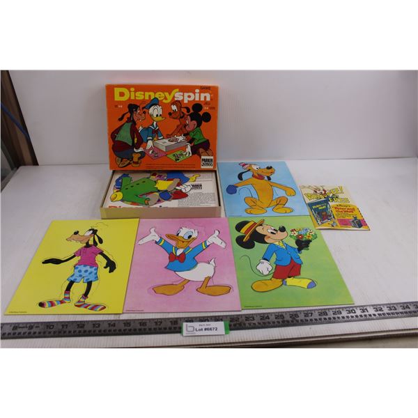 Vintage Parker Disney Spin Game