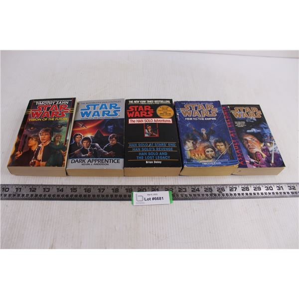 (5) Star Wars Soft Cover Books