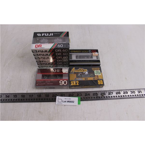 (9) Blank Cassette Tapes - Sealed