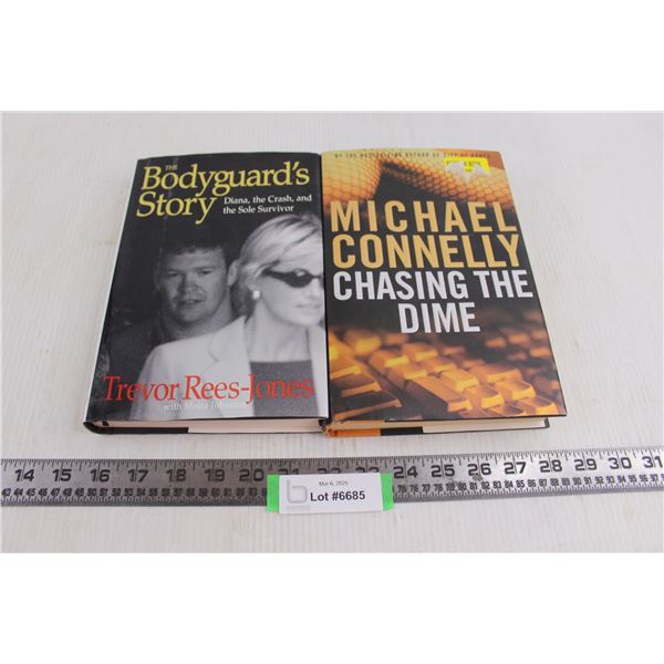(2) Hardcover Books (The Bodyguard's Story & Chasing the Dime)