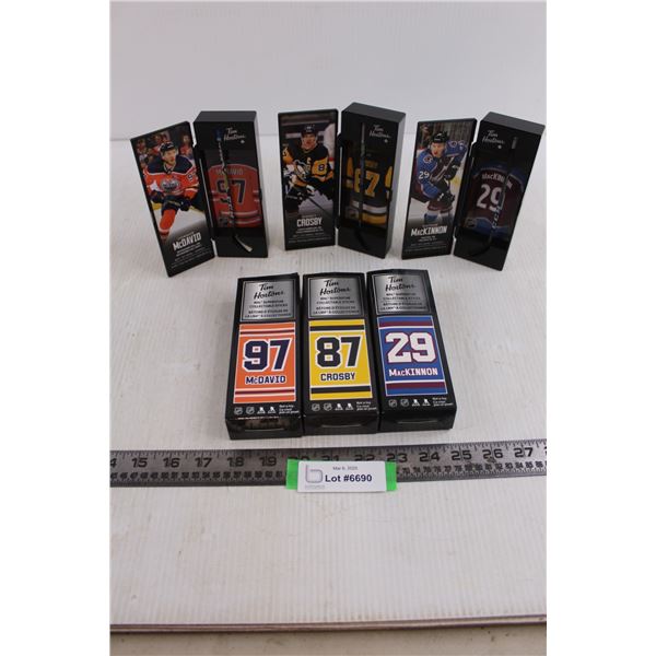 Tim Hortons NHL Superstar Collectible Sticks (McDavid, Crosby, MacKinnon)