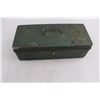 Image 3 : Vintage Metal Fishing Tackle Box 14.5" x 6.5" x 4.5" with Contents
